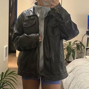 Men's Brown Leather Jacket